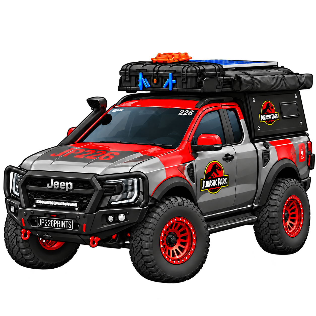 The JP226 Jurassic-inspired Ranger, part of The Fast and The Fossilised fundraising adventure